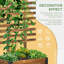 Jardinière d'extérieur en bois avec roues-1383170275