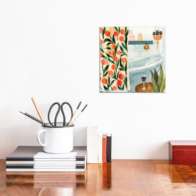Bath Retreat I by Annie Warren - Wrapped Canvas Print