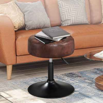 Leather Vanity Stool