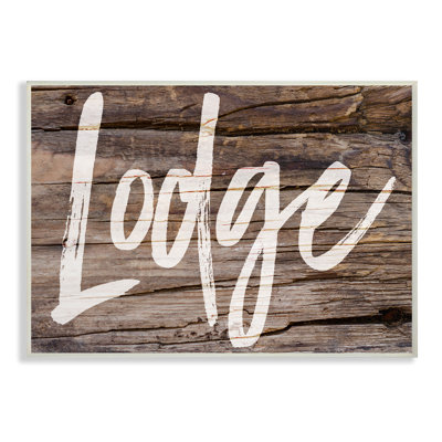 Lodge - reproduction d'art textuel sur toile