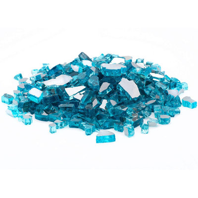 Caribbean Blue Dragon Glass Fire Glass