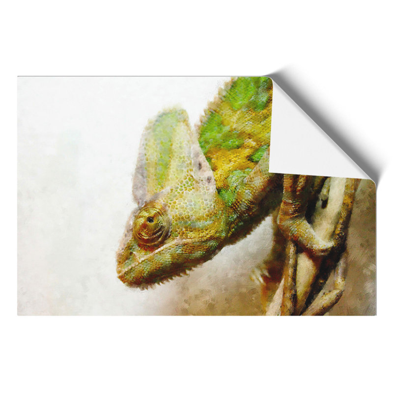 Chameleon Lizard Painting - Frameless Print, 42cm H x 59cm W x 0.1cm D