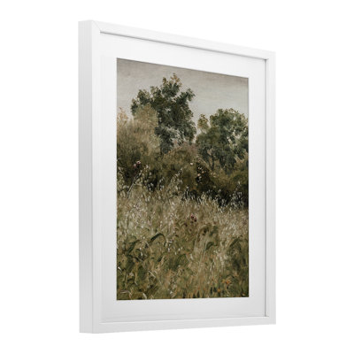 Dense Forest Thicket Framed Print Under Glass, design by Lettered and Lined