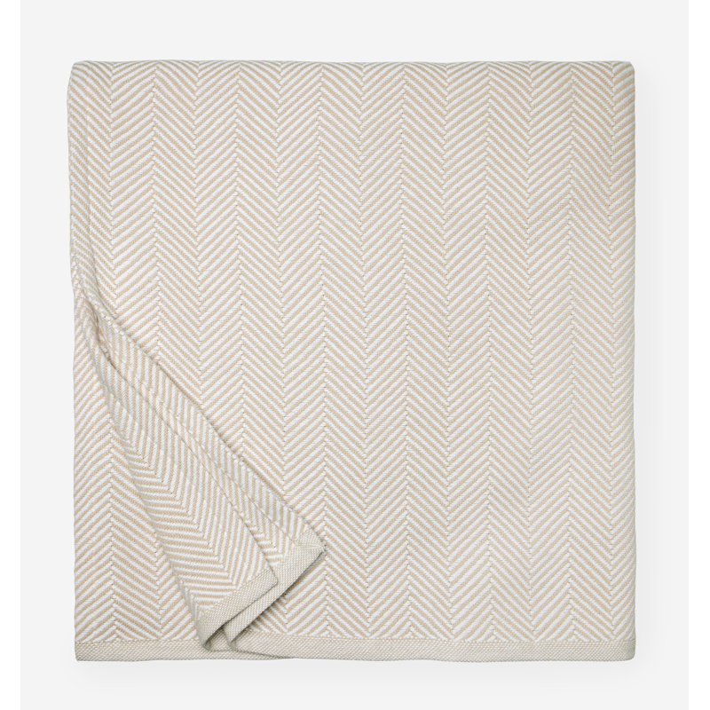 Camilo Blanket, White/Mushroom, King