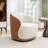 Stith Velvet Upholstered Swivel Barrel Chair-374692082