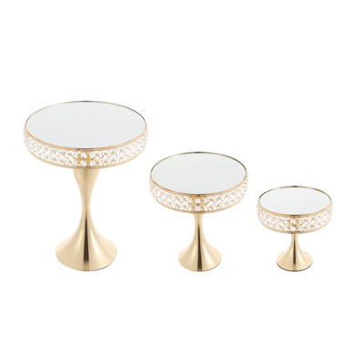 3-Piece Cake Stand Set Cupcake Table Display Stand for Wedding For Wedding/Party/Birthday/ Baby Shower /Celebration/ Home Decor