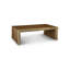 Waterfall Solid Wood Sled Coffee Table