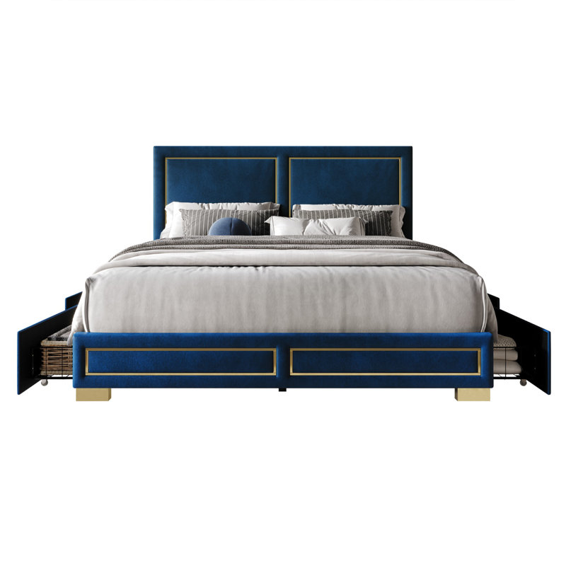 Carmalena Upholstered Platform Storage Bed