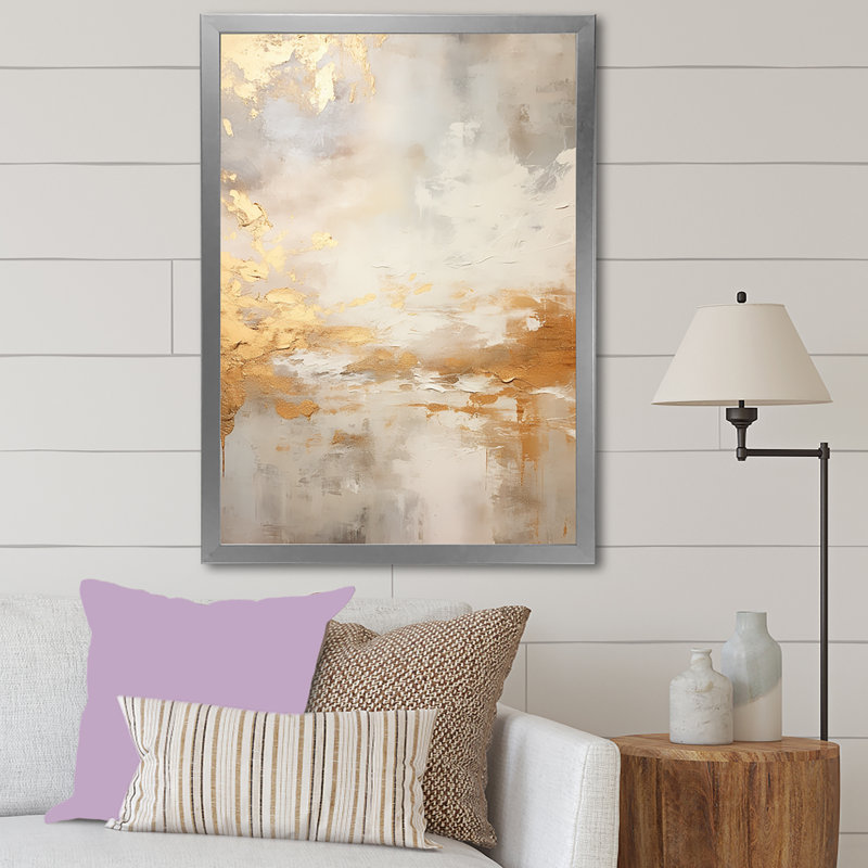 " Magic Sky Simplicity ", Silver Single Picture Framed, 44" H x 34" W x 1.5" D