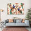 Paon bleu royal sur toile-1371395192