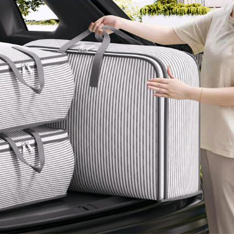 Heavy Duty Storage With Reinforced Handles Extra Large Storage Bags For Clothes Tote Bag Thickened Double Zipper For Space Saving Travel