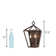 Poisson Steel Flush Mounted Sconce