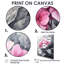 Doux hortensia rose en niveaux de gris - ensemble de 6 impressions murales florales-1807390451-1807390448