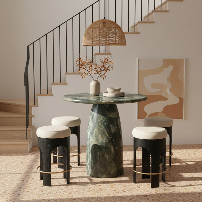 Table de bar Coserza, H 42 po x L 36 po x l 36 po, Vert