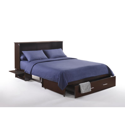 Grand lit escamotable avec matelas et rangement Seaside