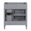 Meuble-lavabo de salle de bain de 30 po sans lavabo supérieur, armoire de rangement moderne avec 2 tiroirs et un tiroir rabattable (PAS DE BASSIN)-20393413