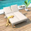 Chaise longue double à 5 positions à dossier réglable pour l'extérieur-33486881