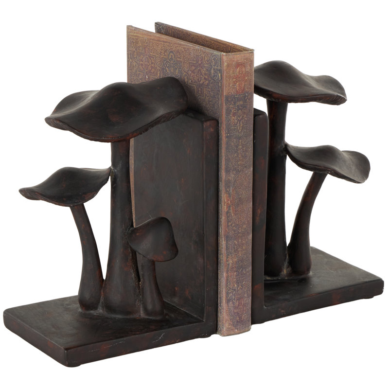 Mushroom Resin Bookends