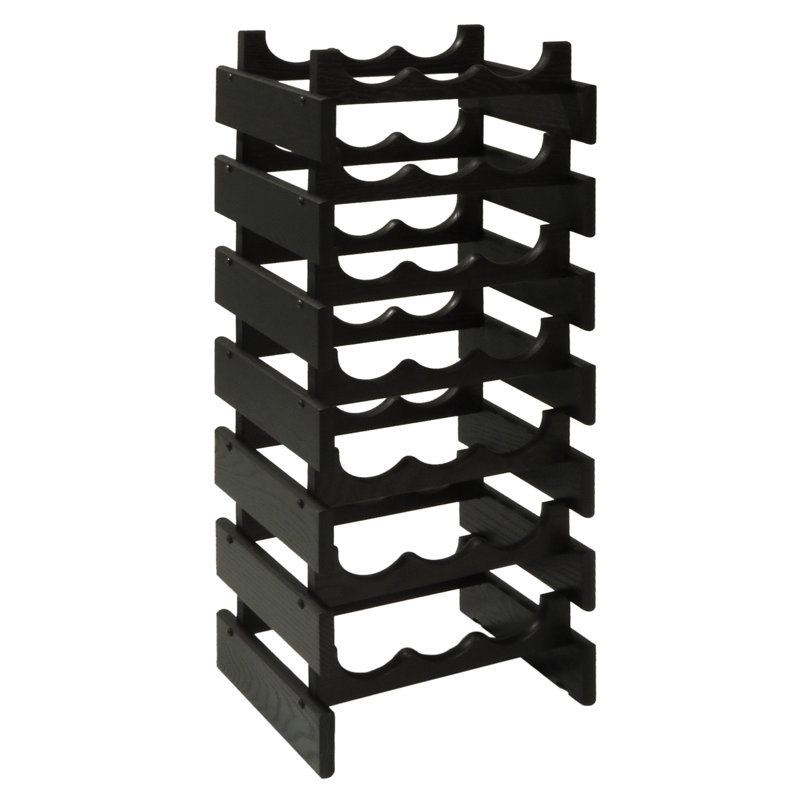 Support à vin Geis, Chêne moyen, H 33 po x l 17,62 po x P 10,75 po