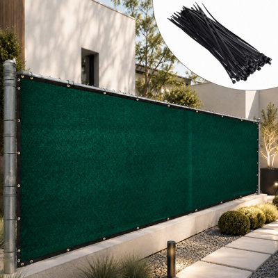 Pare-brise pour intimité avec fixations et œillets Amgo Fence
