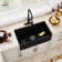 30"L x 18'' W Single Bowl Fireclay Farmhouse Kitchen Sink with 3 Modes and Touchless Kitchen Faucet