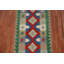 Tapis de couloir oriental géométrique en laine Kilim 3 x 13