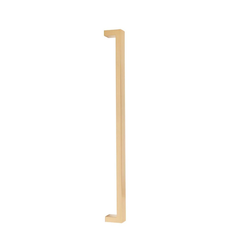 Poignée de porte de douche en verre Emtek Keaton (GBTB), 18", Laiton satiné