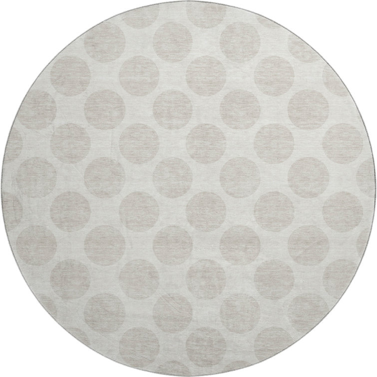 Premium Machine Washable Prisco Ivory Rug