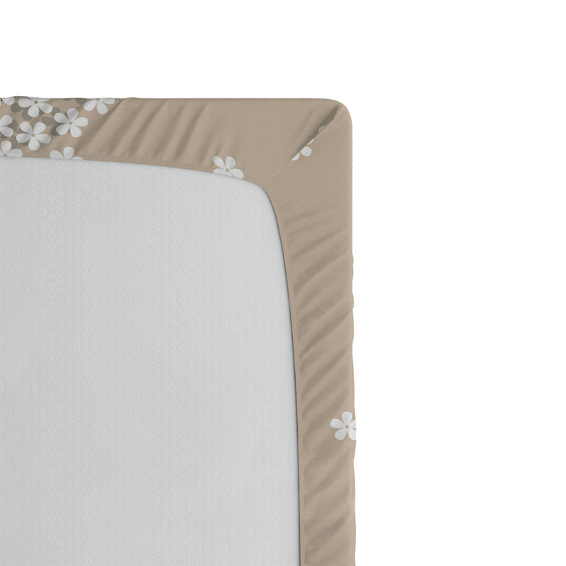 Ensemble de 2 draps-housses Ambesonne, Drap-housse de taille simple, Multicolore / floral 6