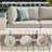 6 - Person Outdoor Aluminum Patio Conversation Furniture Set with Fire Pit Table, Sectional Deep Seating Group with Cushions-733233159-733233166