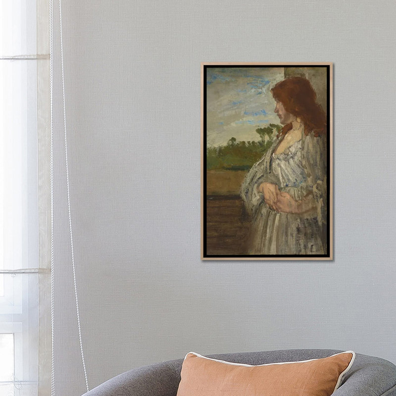 Print, 66.04 cm H x 45.72 cm W x 4.445 cm D, Natural Wood
