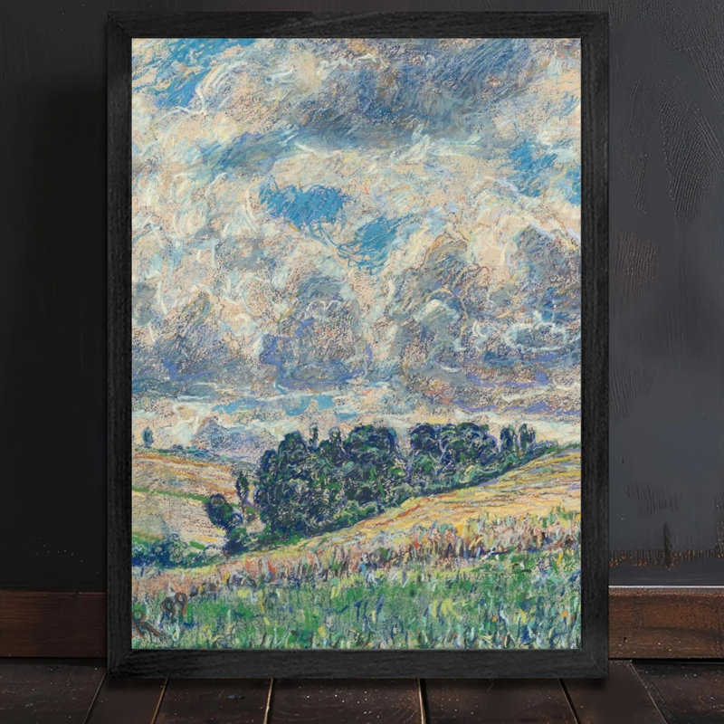 Reproduction d'art encadrée, impression sur toile, impression sur toile, H 17 po x l 13 po