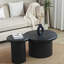 Ensemble de tables basses rondes modernes - Combinaison de deux tables avec un design unique
