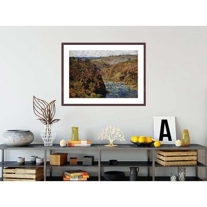 «Valley of the Creuse (Sunlight Effect)» par Claude Monet, impression giclée encadrée, H 31,1 po x l 41,5 po