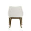 Ensemble de 2 chaises d'appoint en chenille et chêne vintage Kasha