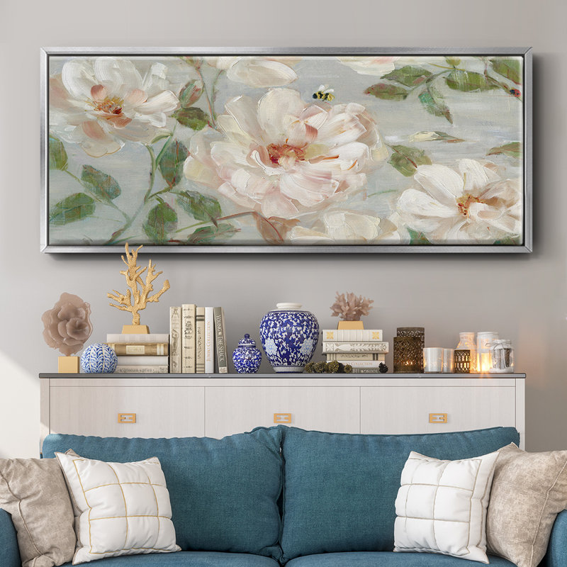 Summer Serenade- Framed Canvas, 8" H x 20" W