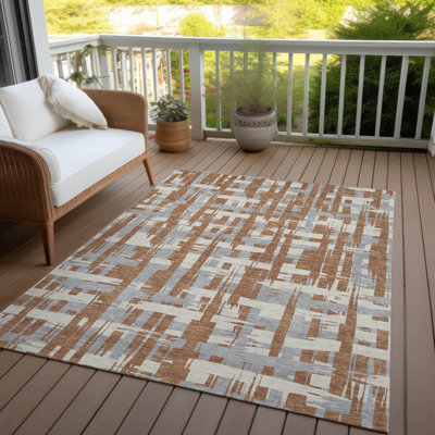 Tapis paprika chantille lavable à la machine intérieur / extérieur