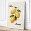 Lemon Market Botanical 1 Piece Wrapped Canvas Wall Art-1848297218-1848297227