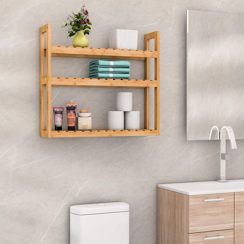 Lark Manor 3-Tier Wall Mount Storage Bathroom Shelf | Wayfair