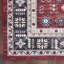 Tapis performance rouge / beige / bleu tissé à la machine Korey-568074591