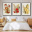 Ensemble de 3 pièces encadrées sur toile Antique Floral Bouquet IV-97759781-97759775
