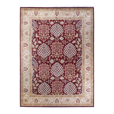 Hayner One-of-a-Kind 9'2" X 12'4" 2000's Wool Area Rug in Orange