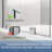 UKH07B 26-1/2 in. W x 80 in. H Frameless Fixed Shower Glass Panel  with U-Channel in and 3/8 in. Clear Glass in Brushed Nickel-123253521-123253515