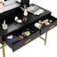 Ronalie 39.37'' Wide Vanity Set with Stool and Mirror-327565985