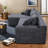 Compression Cloud Sectionals, 106.3 Inch Corduroy Modern Home Lounge