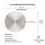 Couvercle en acier inoxydable 12,5 po Provisions