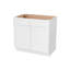 Armoire de salle de bain Furinno Shaker sans comptoir, prête à assembler, P 21 po x l 36 po x H 34,5 po, blanc