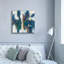Art mural sur toile Wrought Studio ™ «Blue Texture 1 Gold» par Danhui Nai-1583713560