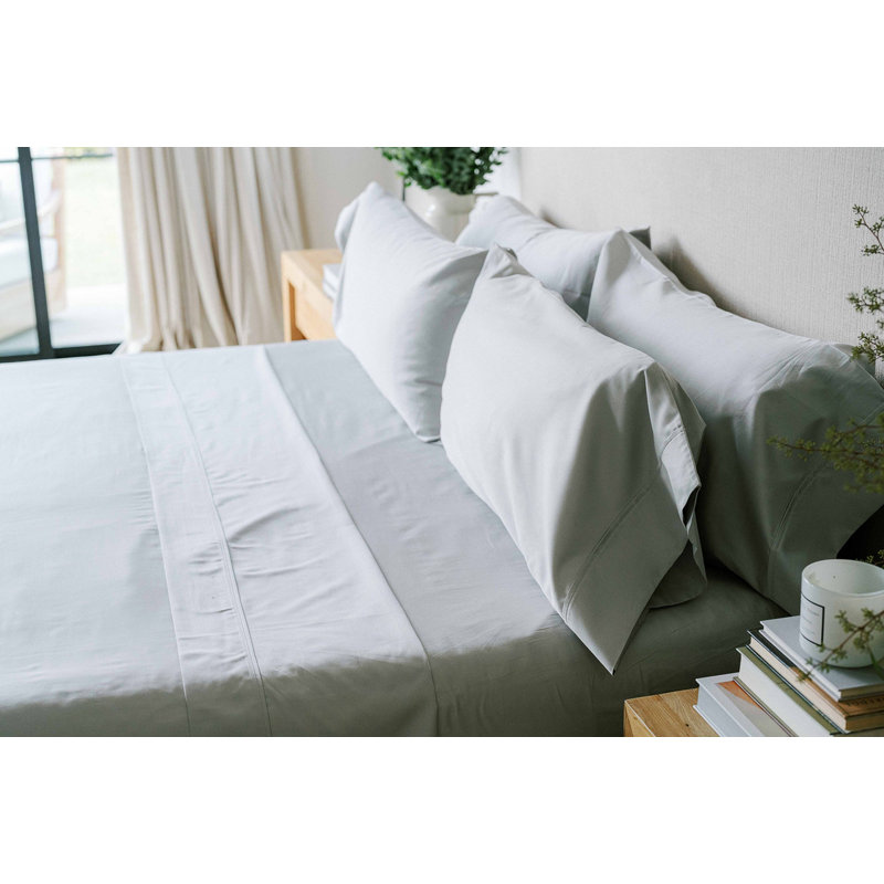 Egyptian-Quality Cotton 4pc. Sheet Set, California King 4pc. Sheet Set, Mushroom Gray