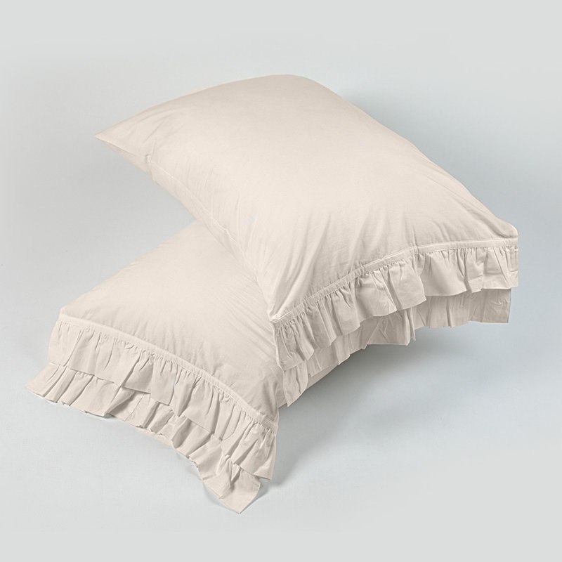 Mosley Cotton Blend Percale Sheet Set -, Ivory, King Sheet Set + 2 Pillowcases